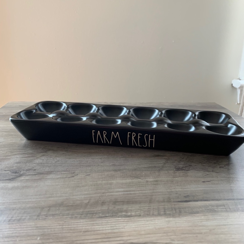 Rae Dunn Farm Fresh Egg Holder